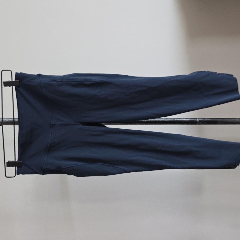 Lululemon Fast and Free High-Rise Crop 23" *Pockets in True Navy - Picture 2 of 6